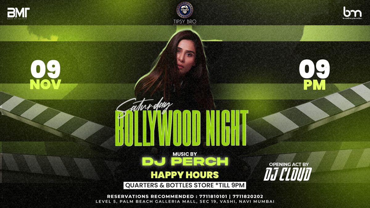 Saturday Bollywood Night with DJ Perch