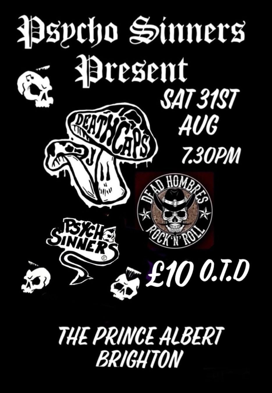 Psycho Sinners at The Prince Albert Present 