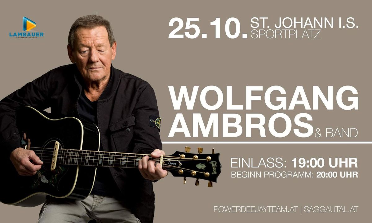 Wolfgang Ambros & die No. 1 vom Wienerwald live! \/\/ Sportplatz St. Johann i. S.