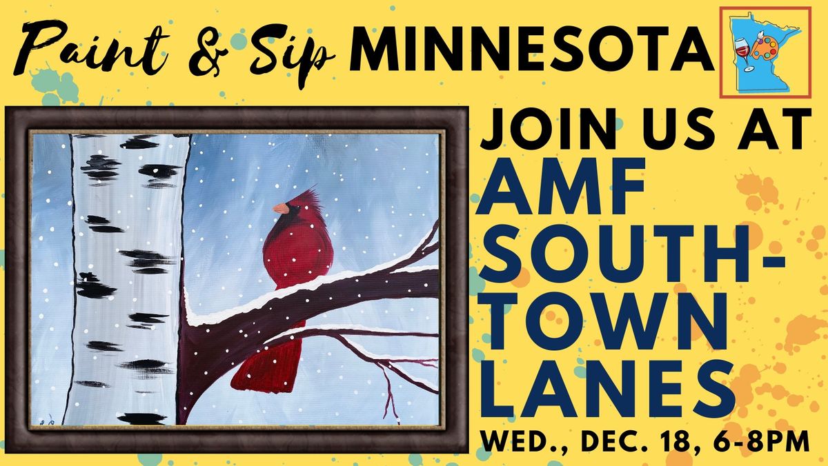 December 18 Paint & Sip at AMF Southtown Lanes