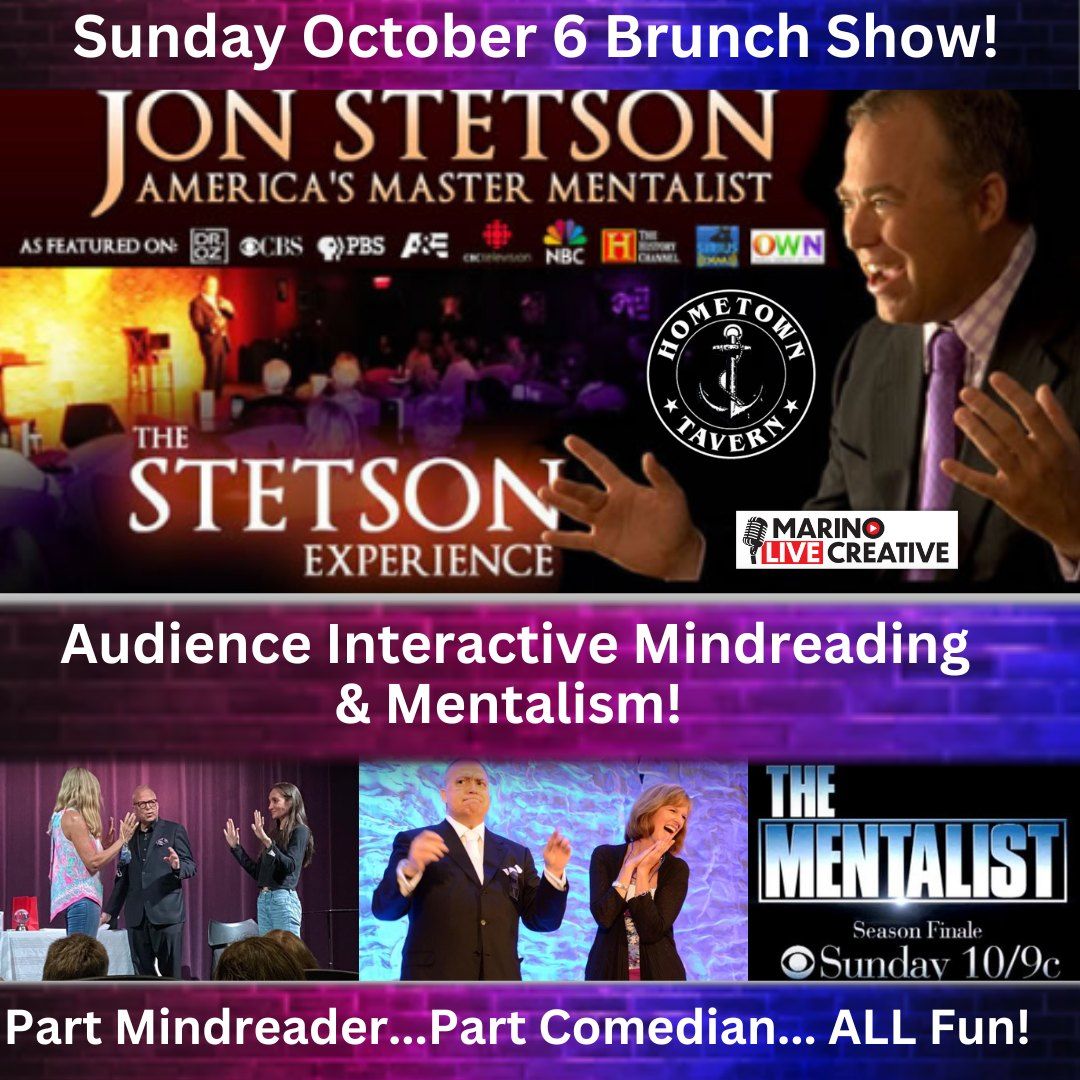 Mentalist JON STETSON Live at Hometown Tavern RI