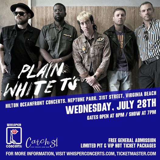 Neptune Park Concert Schedule 2022 Plain White Ts At Neptunes Park, Neptune's Park, Virginia Beach, 28 July  2021