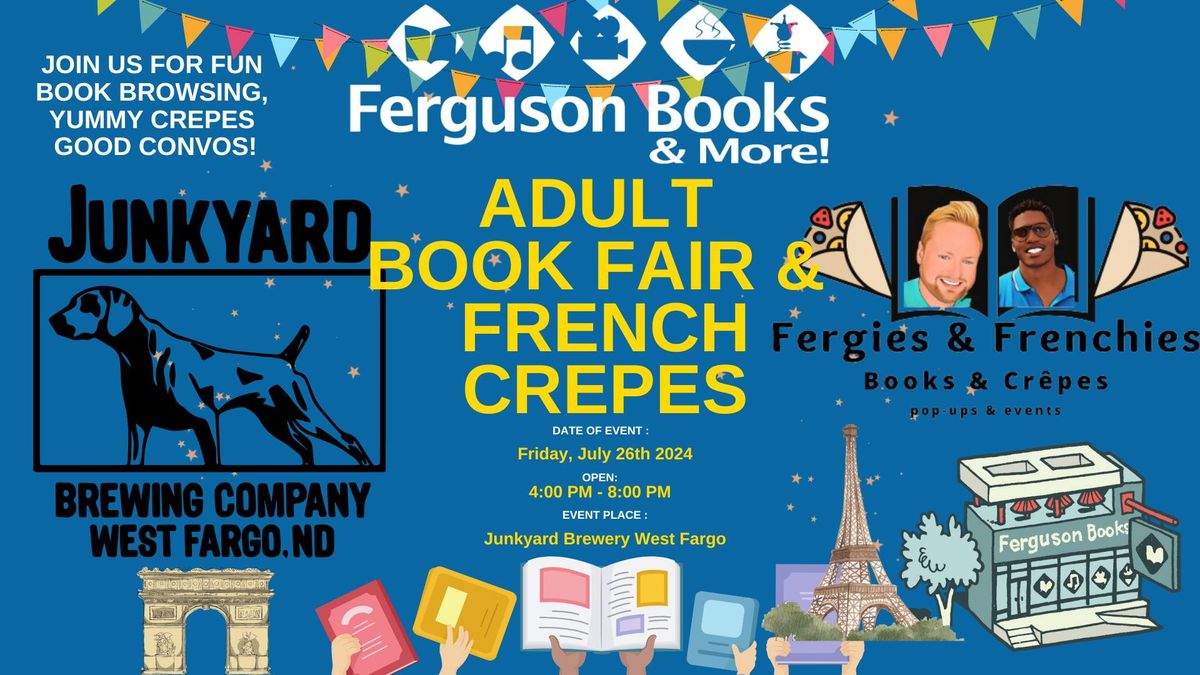 Adult Book Fair & French Crepes at Junkyard!