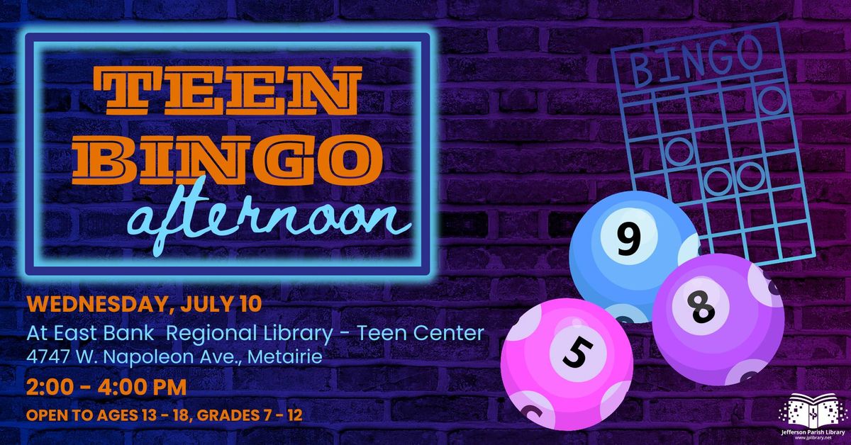 Teen Bingo Afternoon