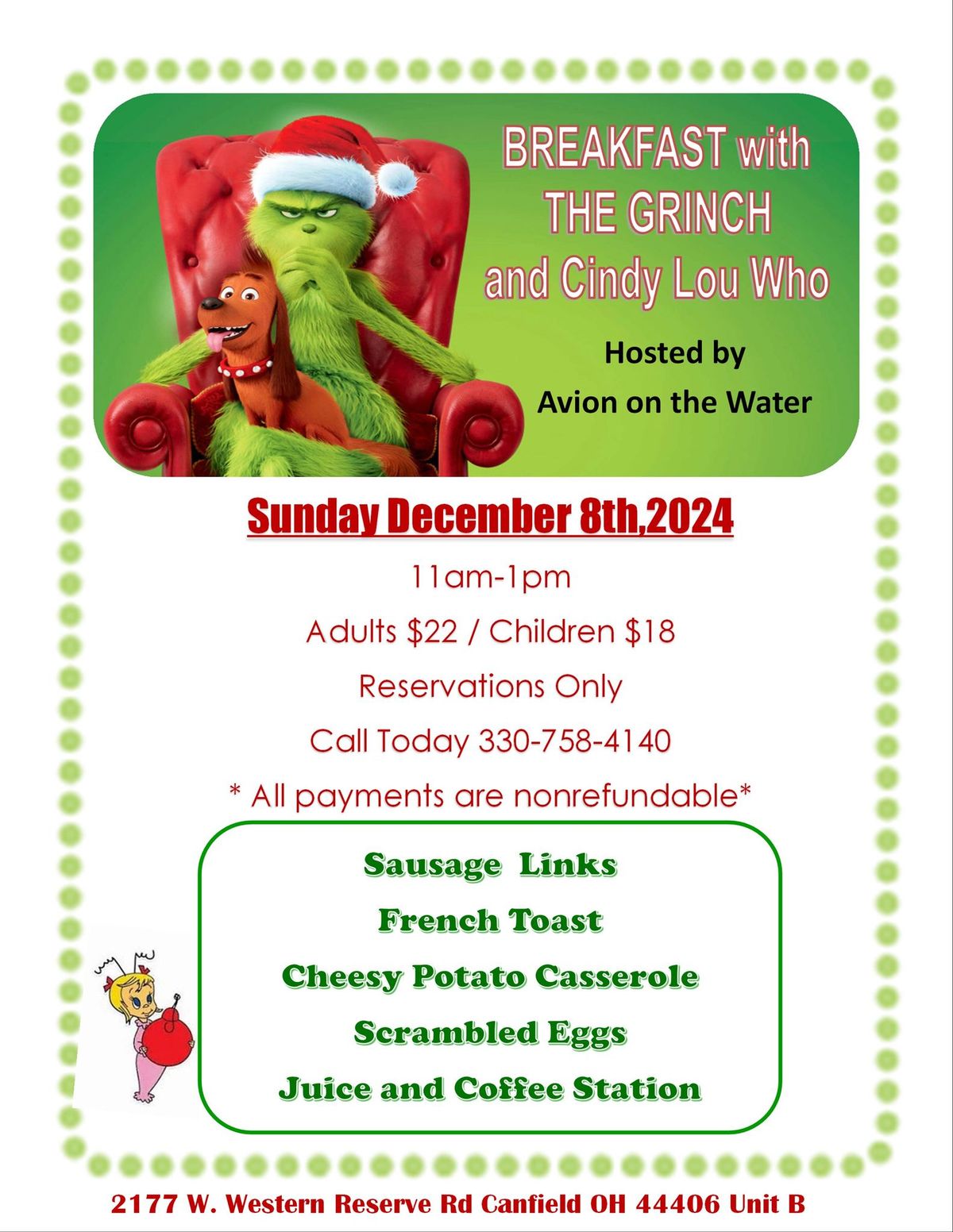 Breakfast with the Grinch