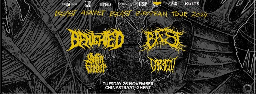 BENIGHTED, BAEST, COFFIN FEEDER, CARRION \/\/ Chinastraat \/\/ Ghent