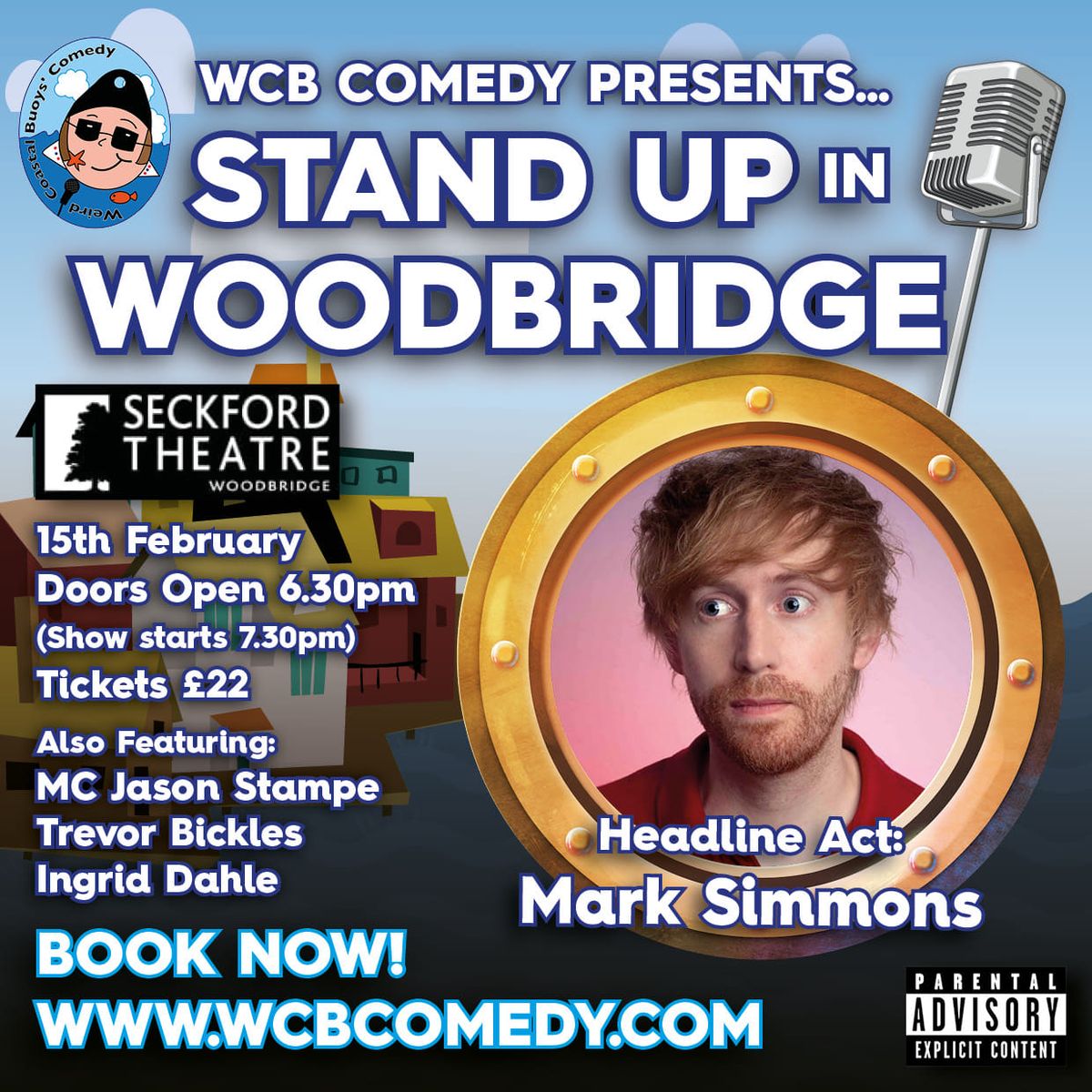 Stand up in Woodbridge with headliner Mark Simmons.