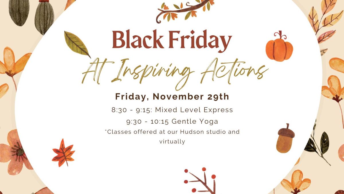 Black Friday Gentle Yoga Hudson