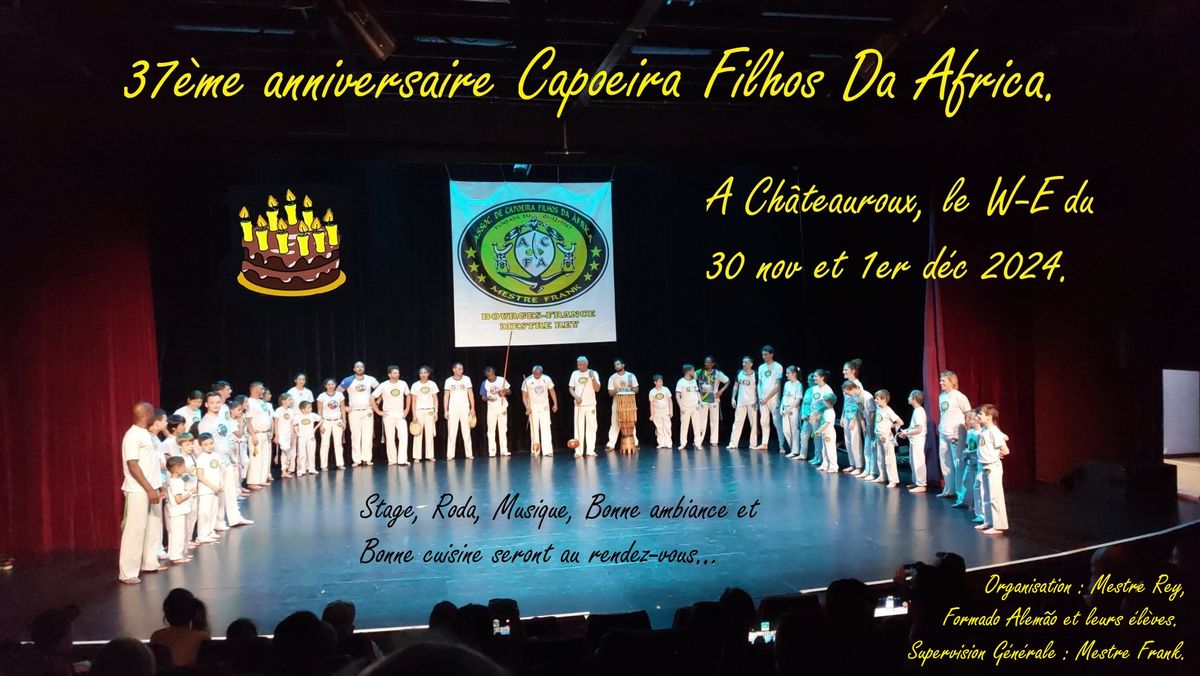 37\u00e8me anniversaire Capoeira Filhos Da Africa.