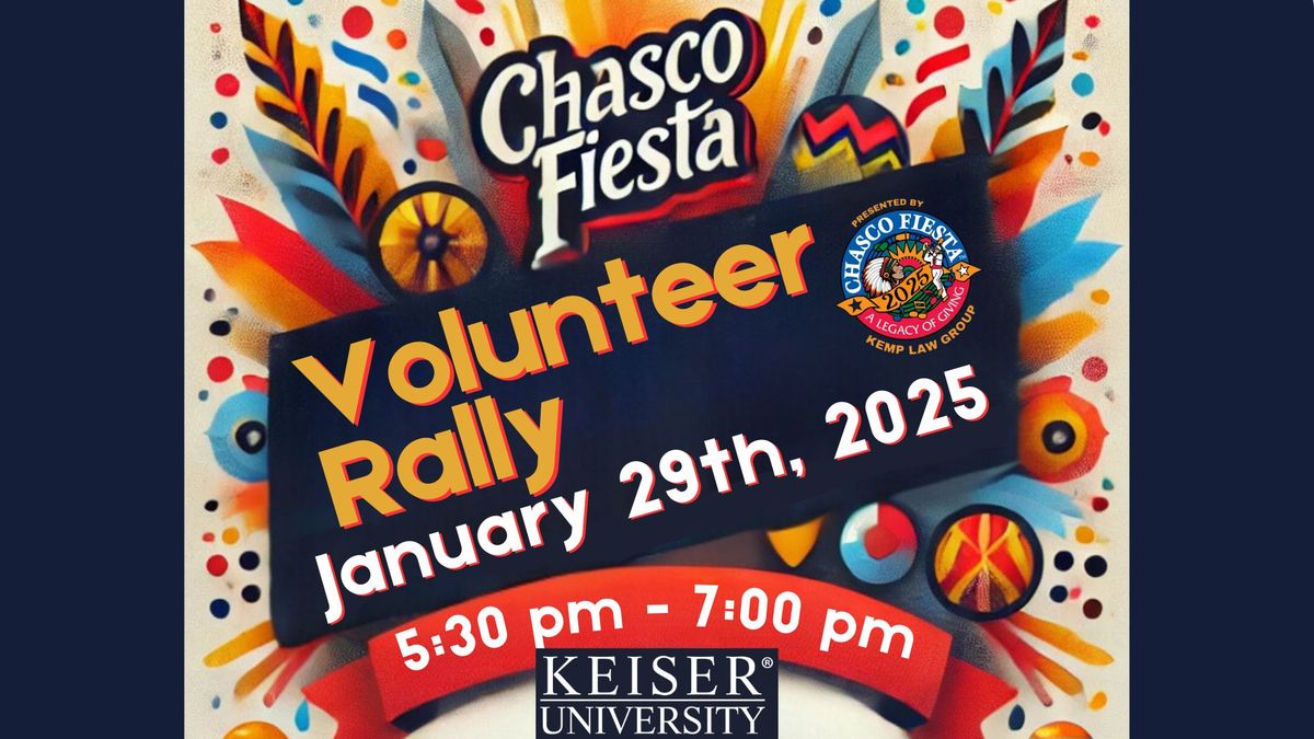 Chasco Fiesta Volunteer Rally 