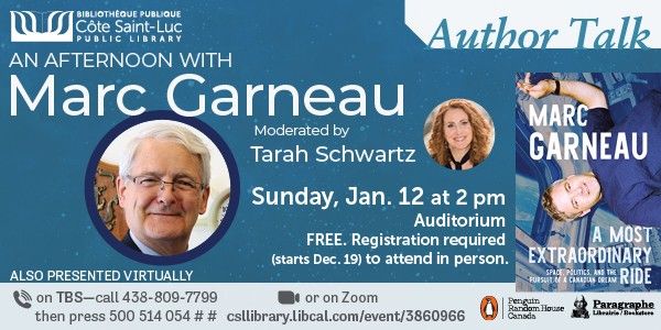 An Afternoon with Marc Garneau.