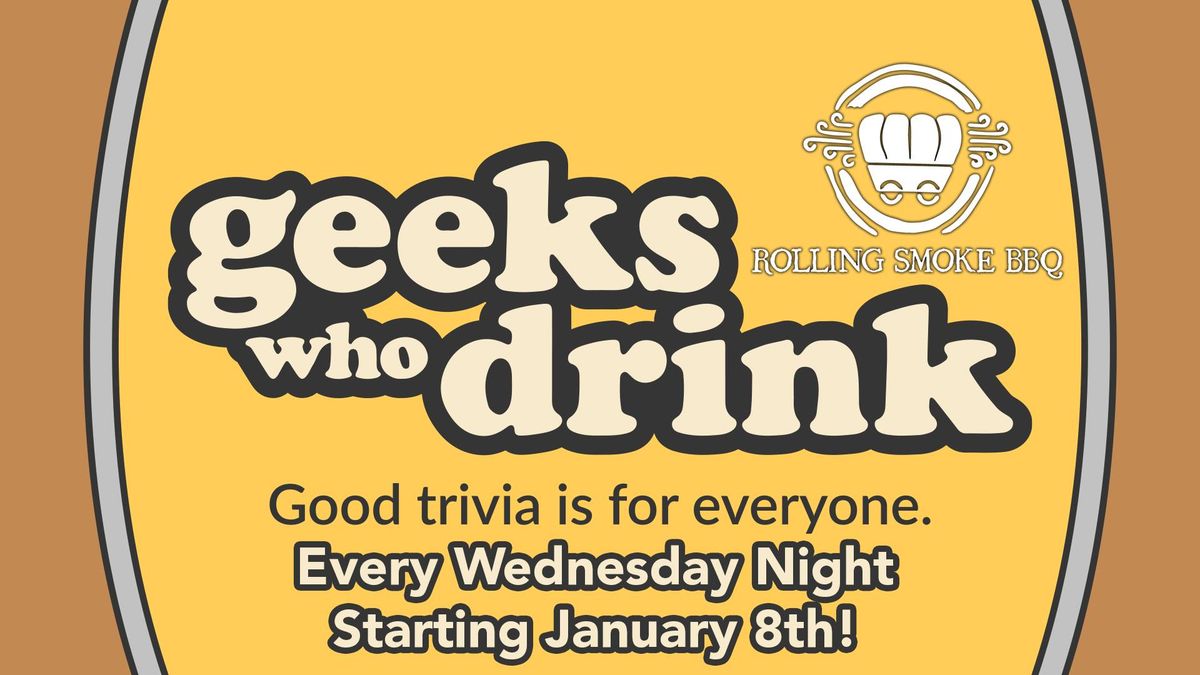 Geeks Who Drink Trivia Night Kick-Off!