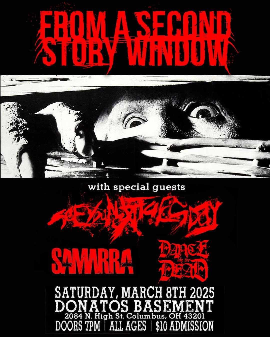 From A Second Story Window \/ See You Next Tuesday \/ Samarra \/ Dancelikethedead @ Donatos (3\/8)