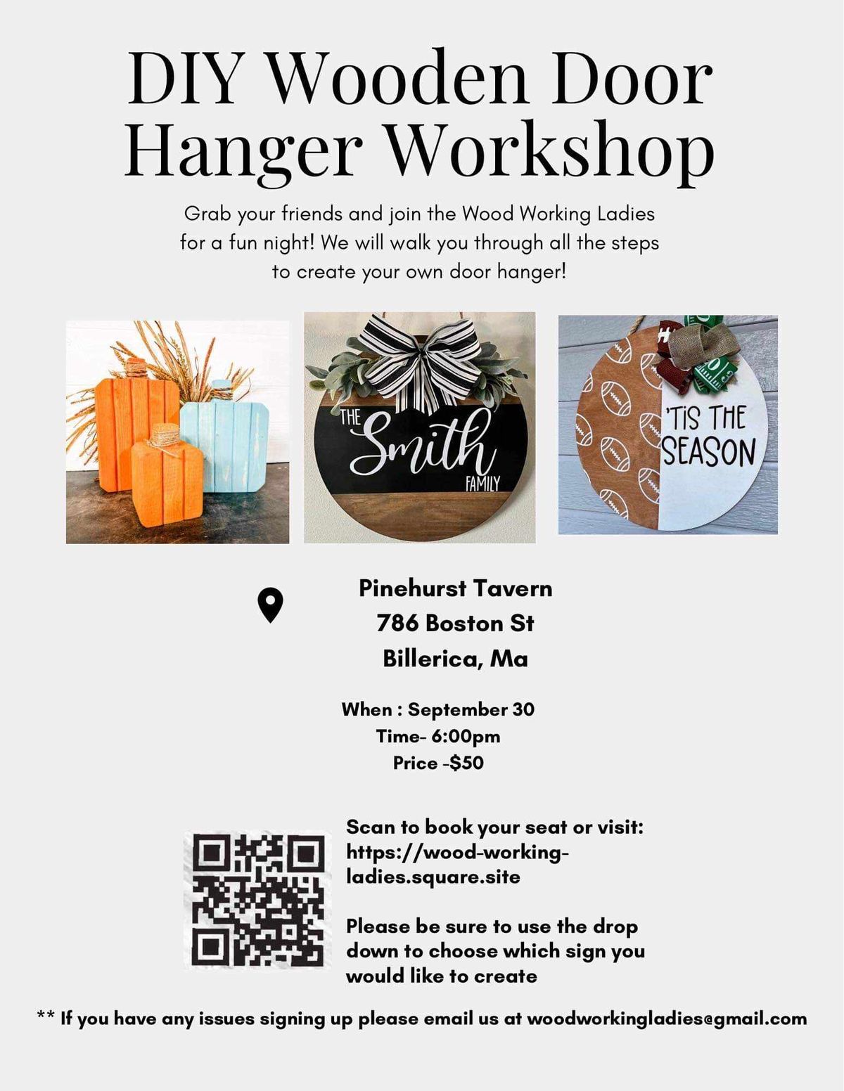 DIY Wooden Door Hanger Workshop