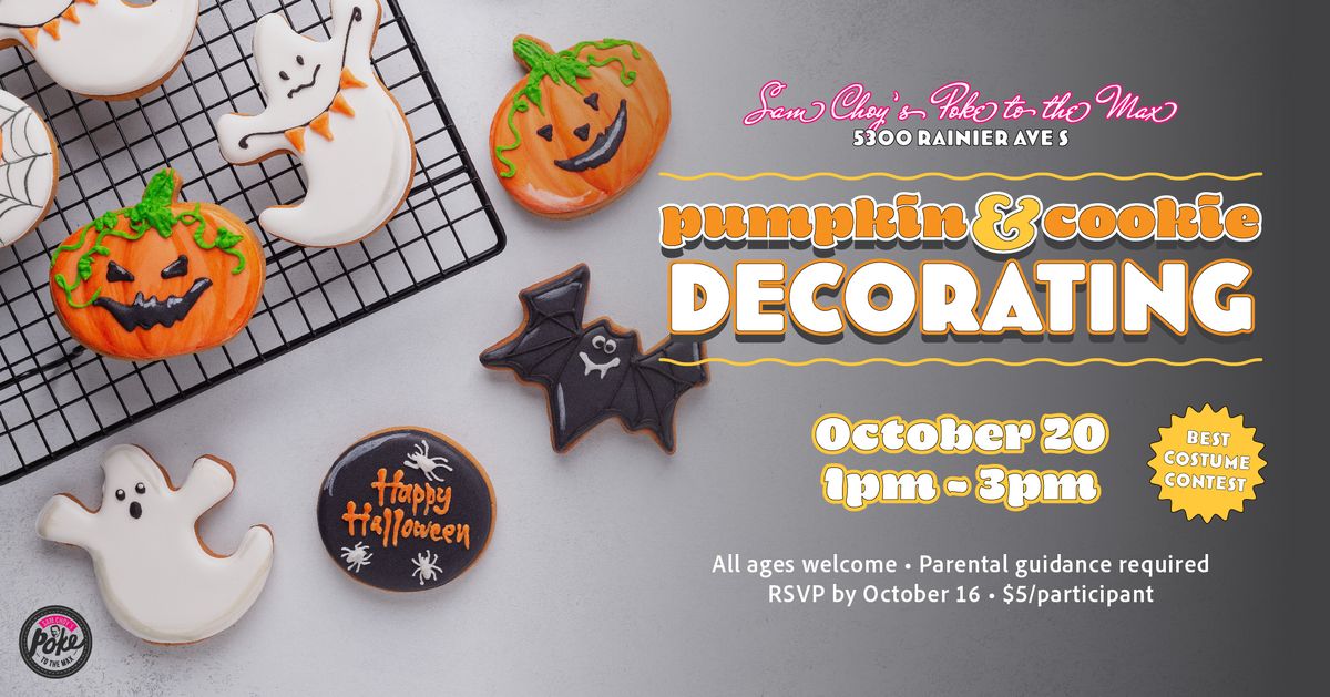 Kid's Pumpkin & Cookie Decorating