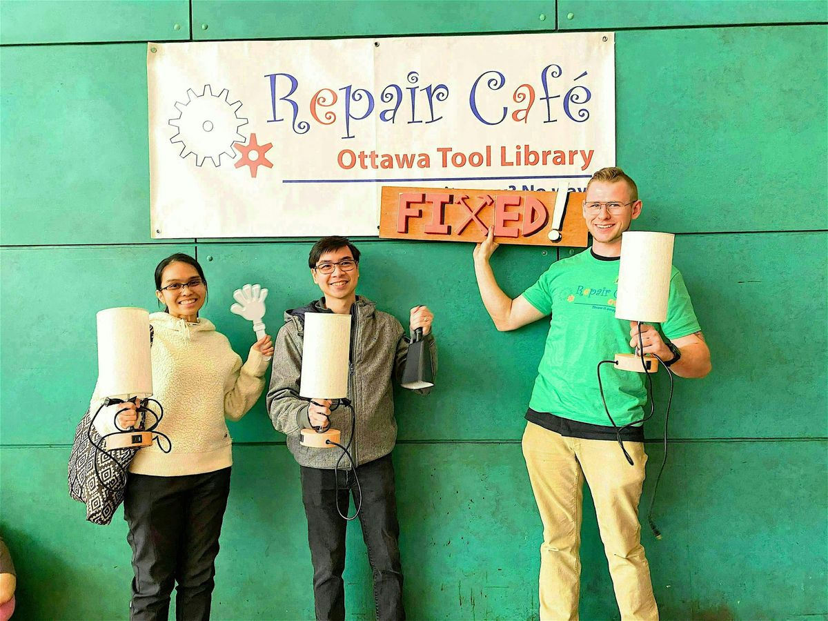 August Repair Caf\u00e9 (no ticket required; FREE EVENT; listing for info only)