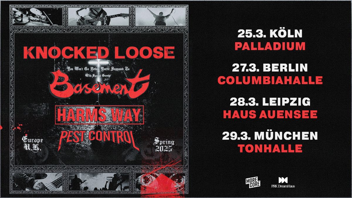 KNOCKED LOOSE - Europe\/U.K. Spring 2025 Tour | Leipzig