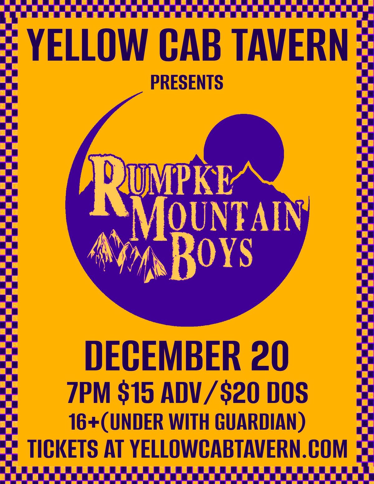 Rumpke Mountain Boys at Yellow Cab Tavern