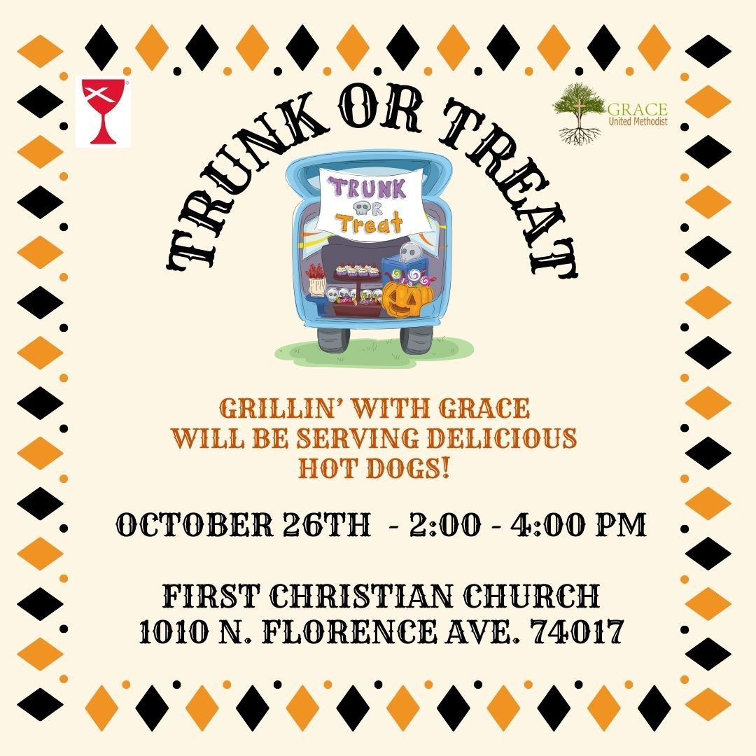 "Trunk or Treat" Halloween with First Christian Church of Claremore!