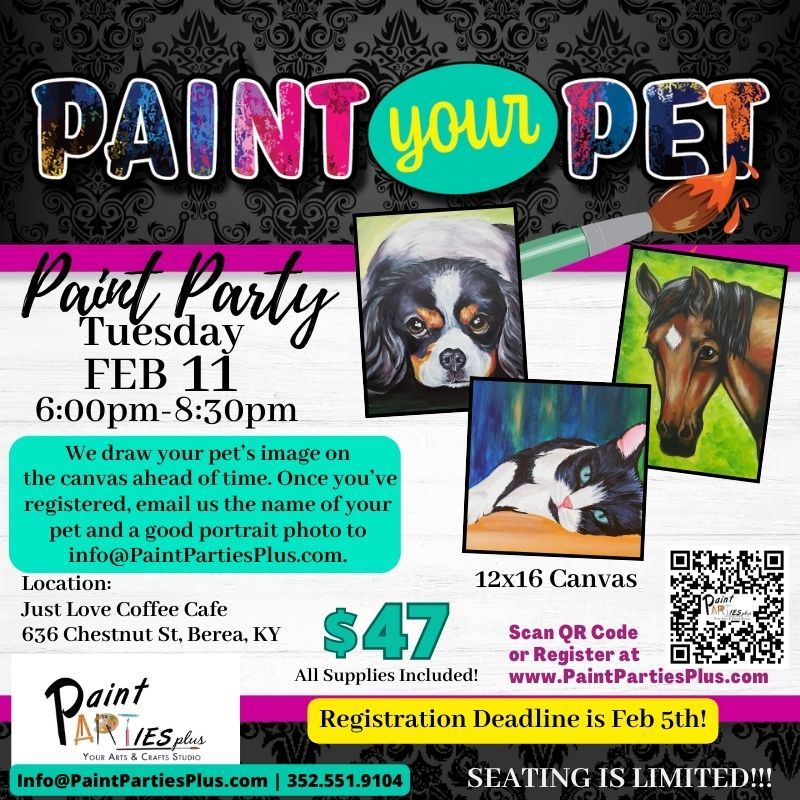 PAINT YOUR PET Paint Party!