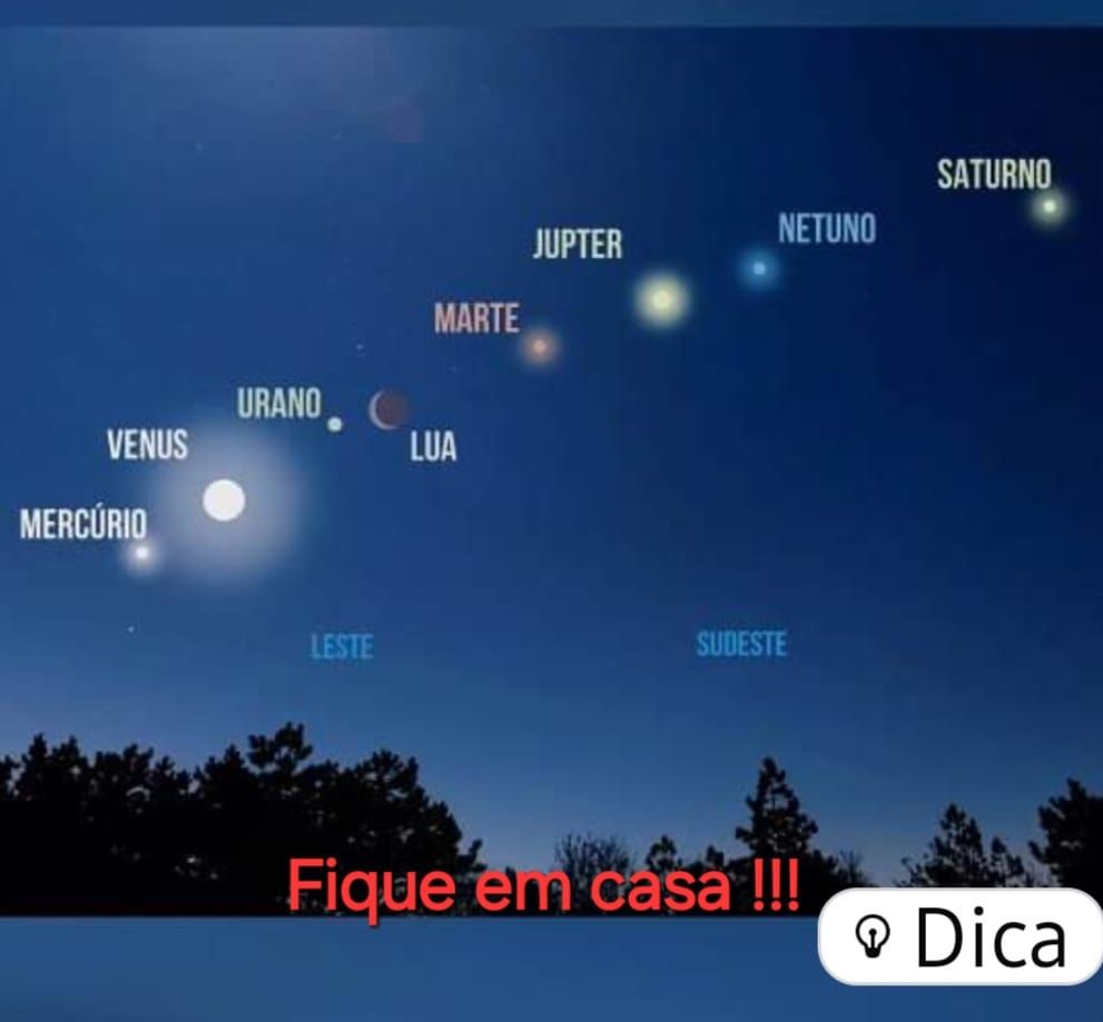 Trilha no C\u00e9u de Planetas...