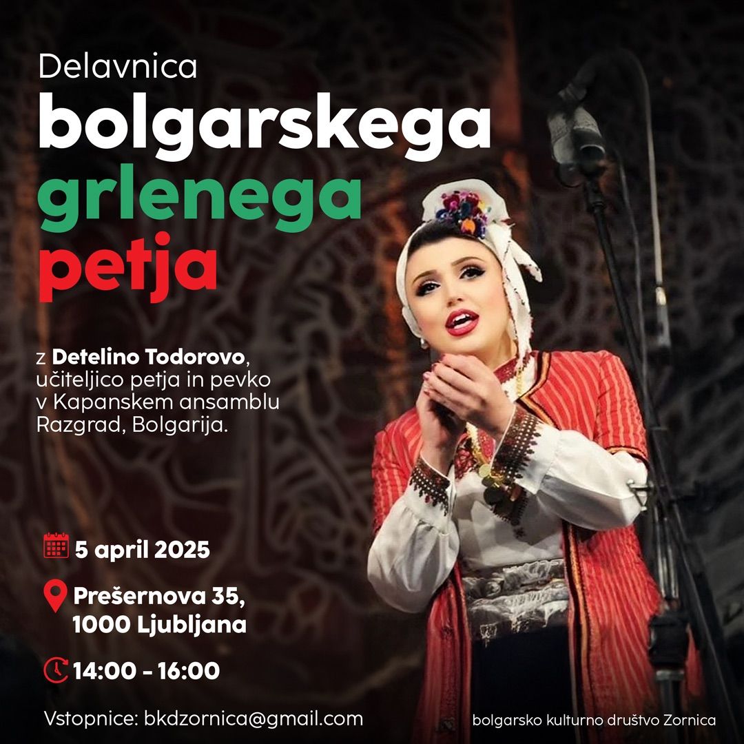 Delavnica bolgarskega grlenega petja z Detelino Todorovo