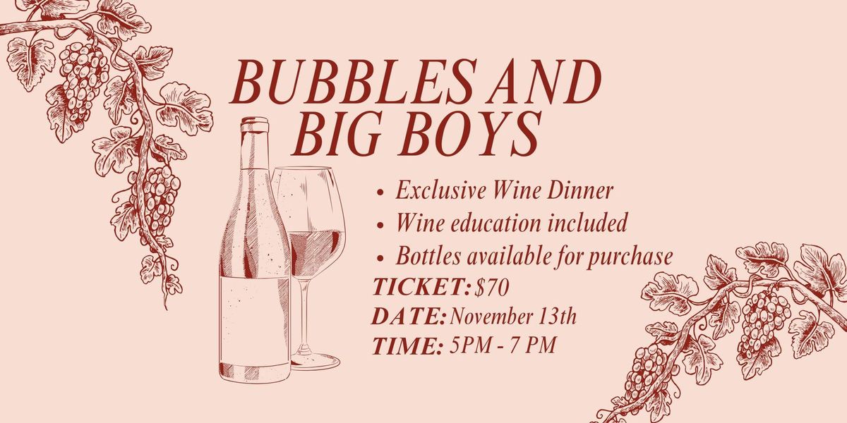 Bubbles and Big Boys