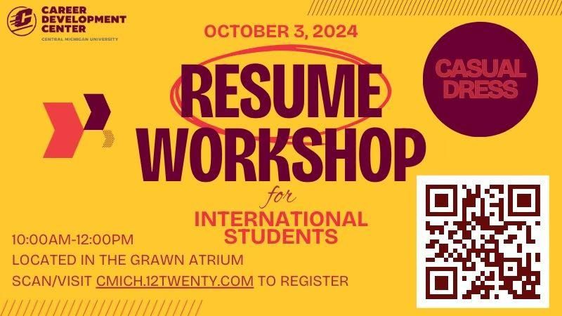 Resume Workshop for International Students