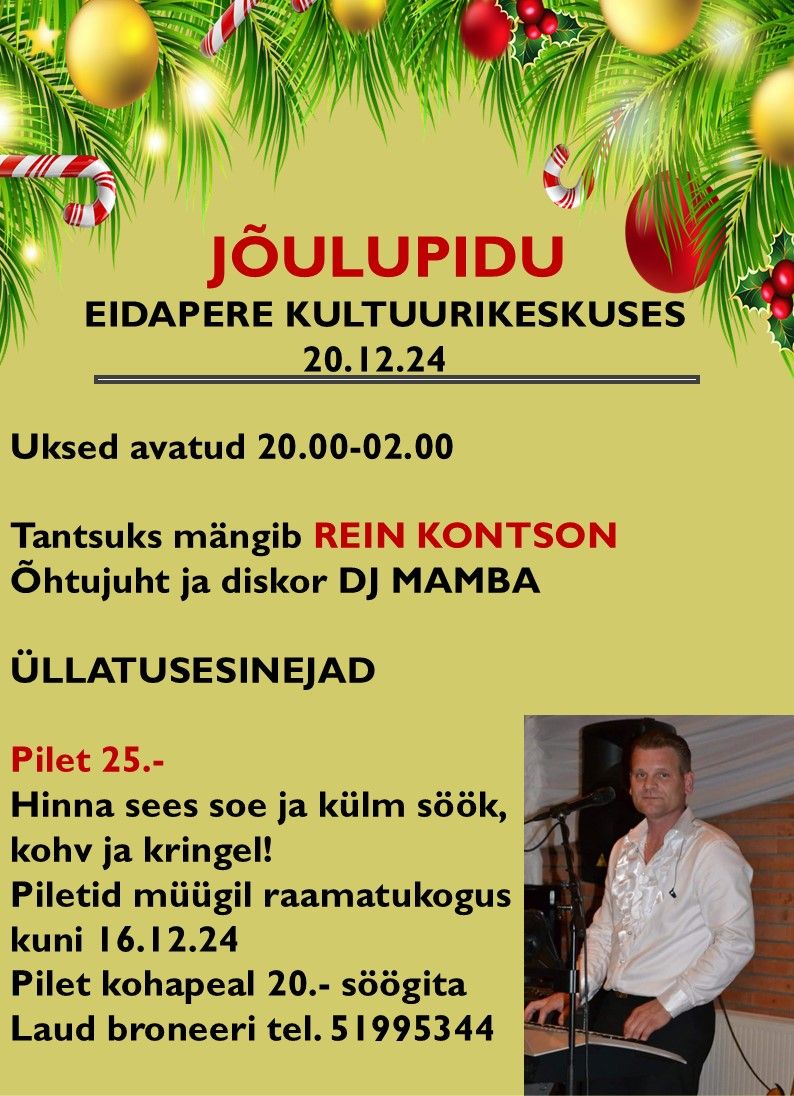 Eidapere Kultuurikeskuse j\u00f5ulupidu!