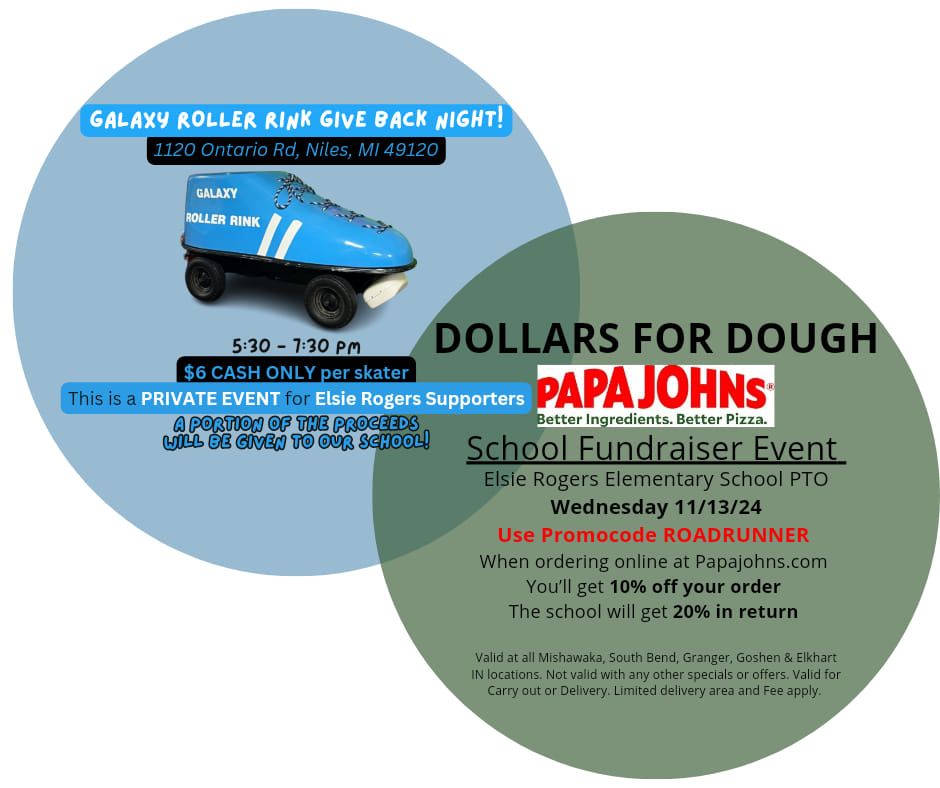 Papa John's Give Back - November Plus Galaxy Roller Rink!