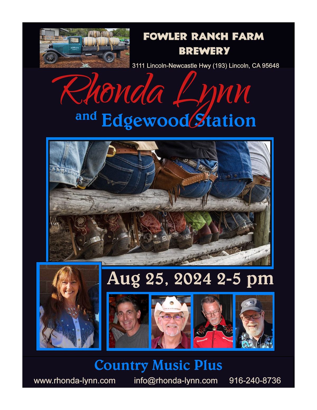 Rhonda Lynn & Edgewood Station at Fowler Ranch Brewery.