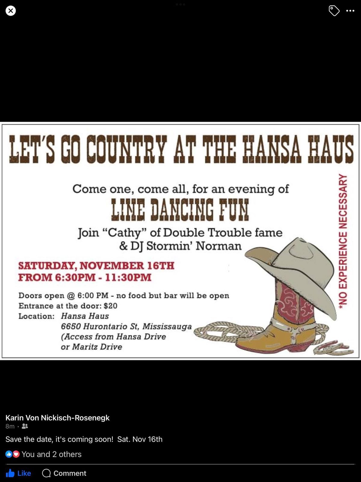 Let\u2019s Go Country at the Hansa Haus