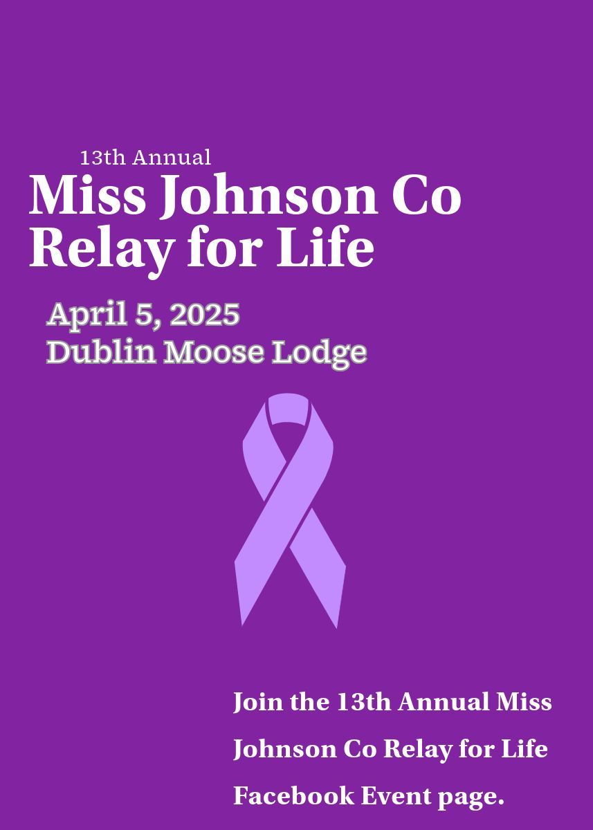 13th Annual Miss Johnson County Relay For Life 