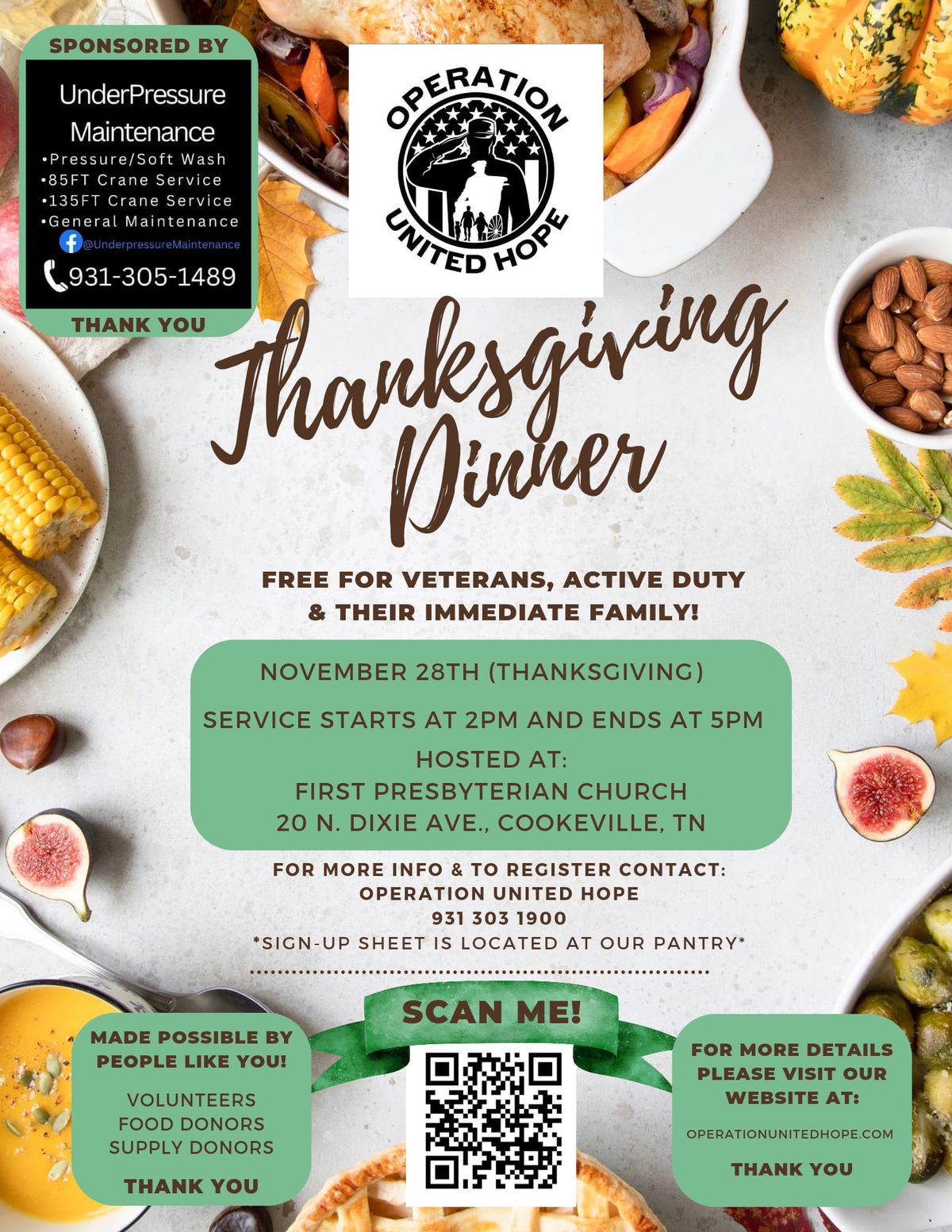 OUH Thanksgiving for Veterans and Military families