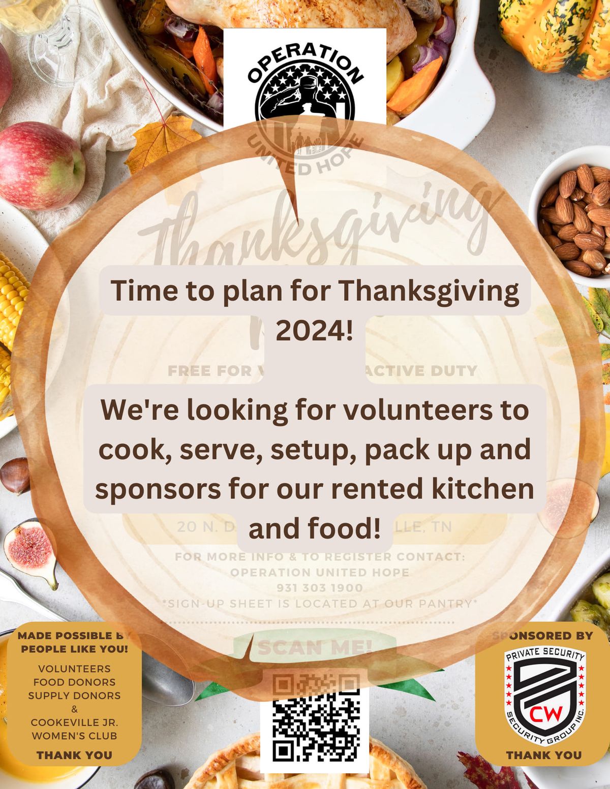 OUH Thanksgiving for Veterans and Military families