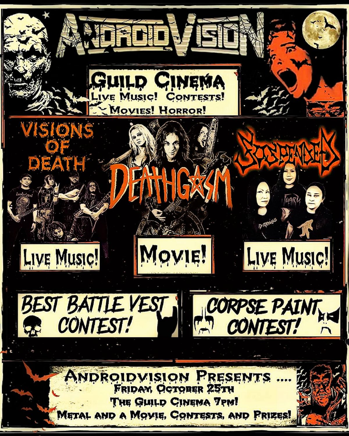 Androidvision: Heavy Metal Horror Night @Guild 