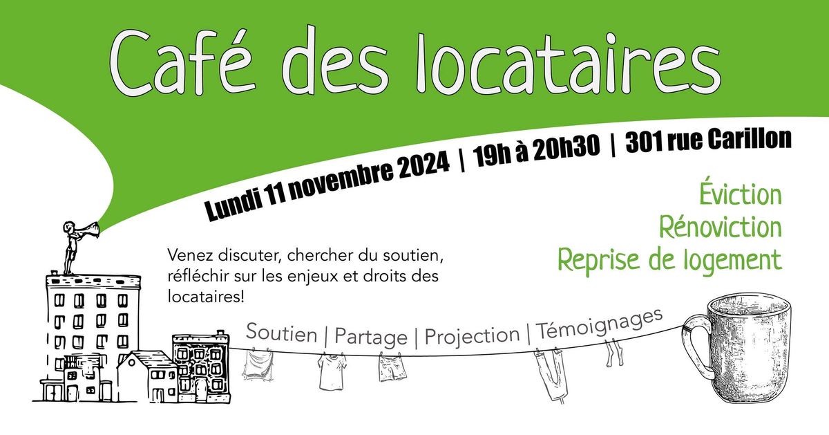 Caf\u00e9 des locataires : \u00e9viction et reprise