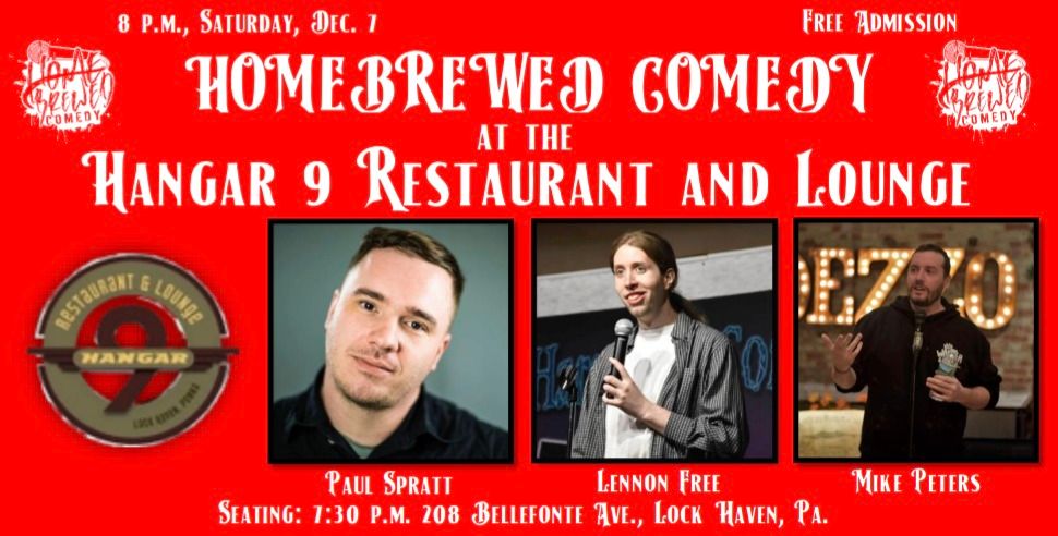 Homebrewed Comedy at the Hangar 9 Restaurant and Lounge