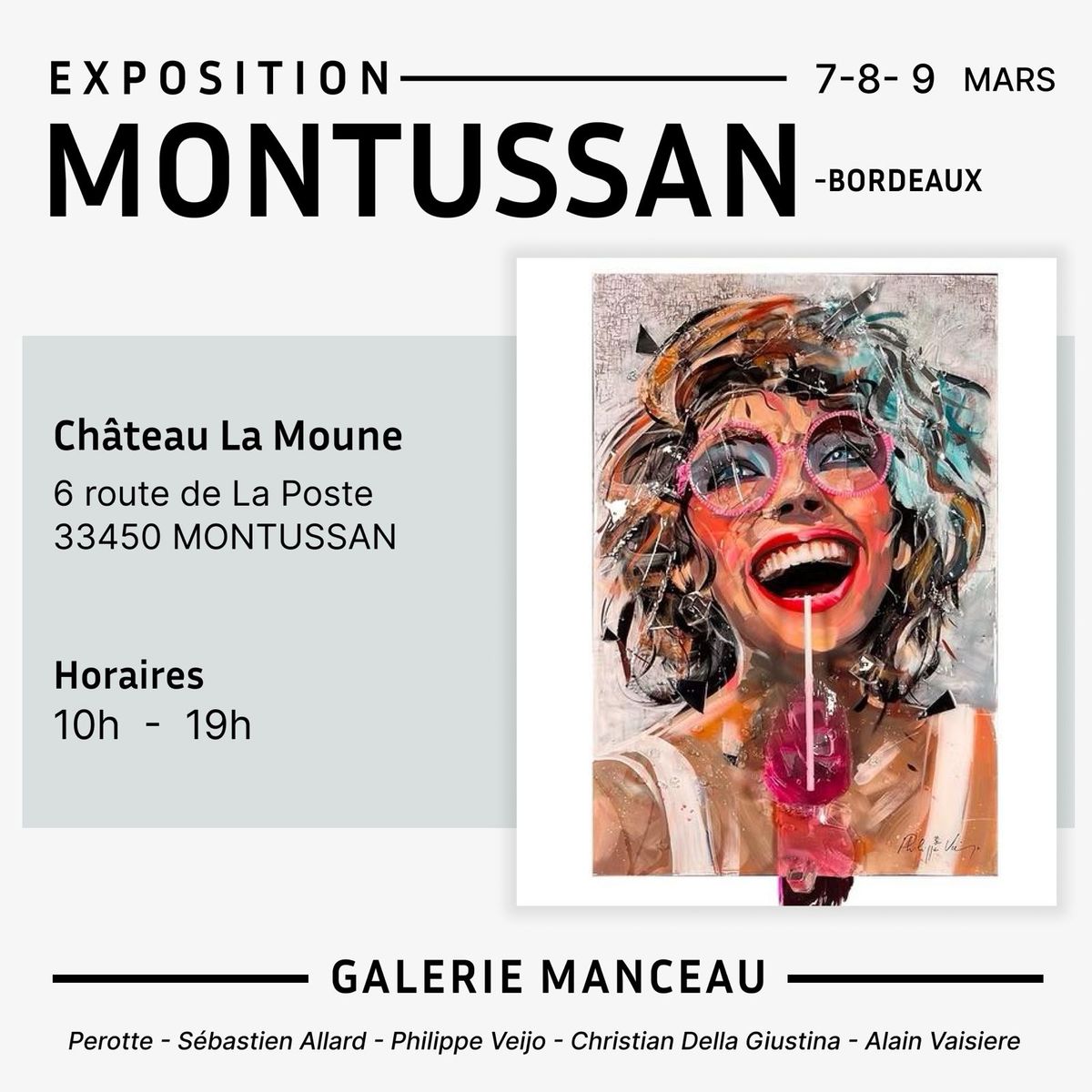 Exposition d'Art Contemporain MONTUSSAN (Proche Bordeaux)