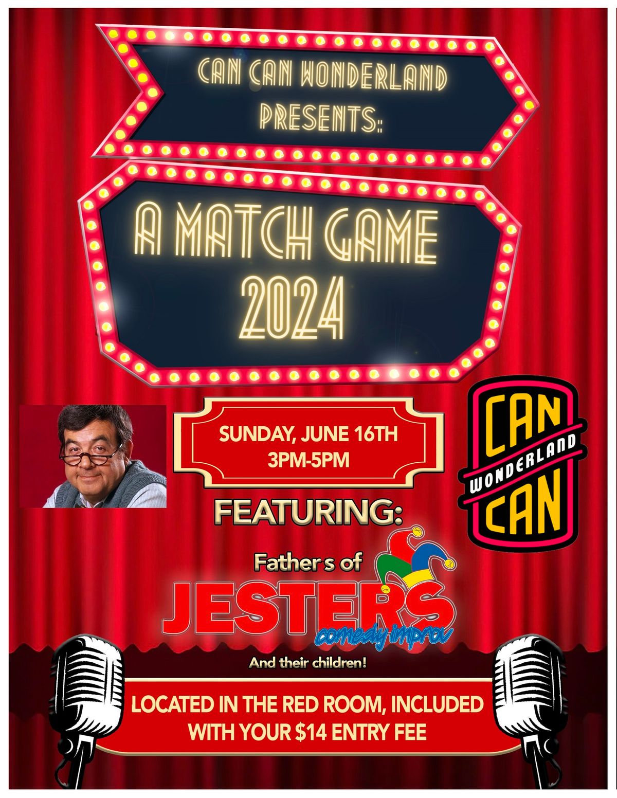 Jesters Comedy Improv Presents: A Match Game 2024 Fathers' Day Edition!