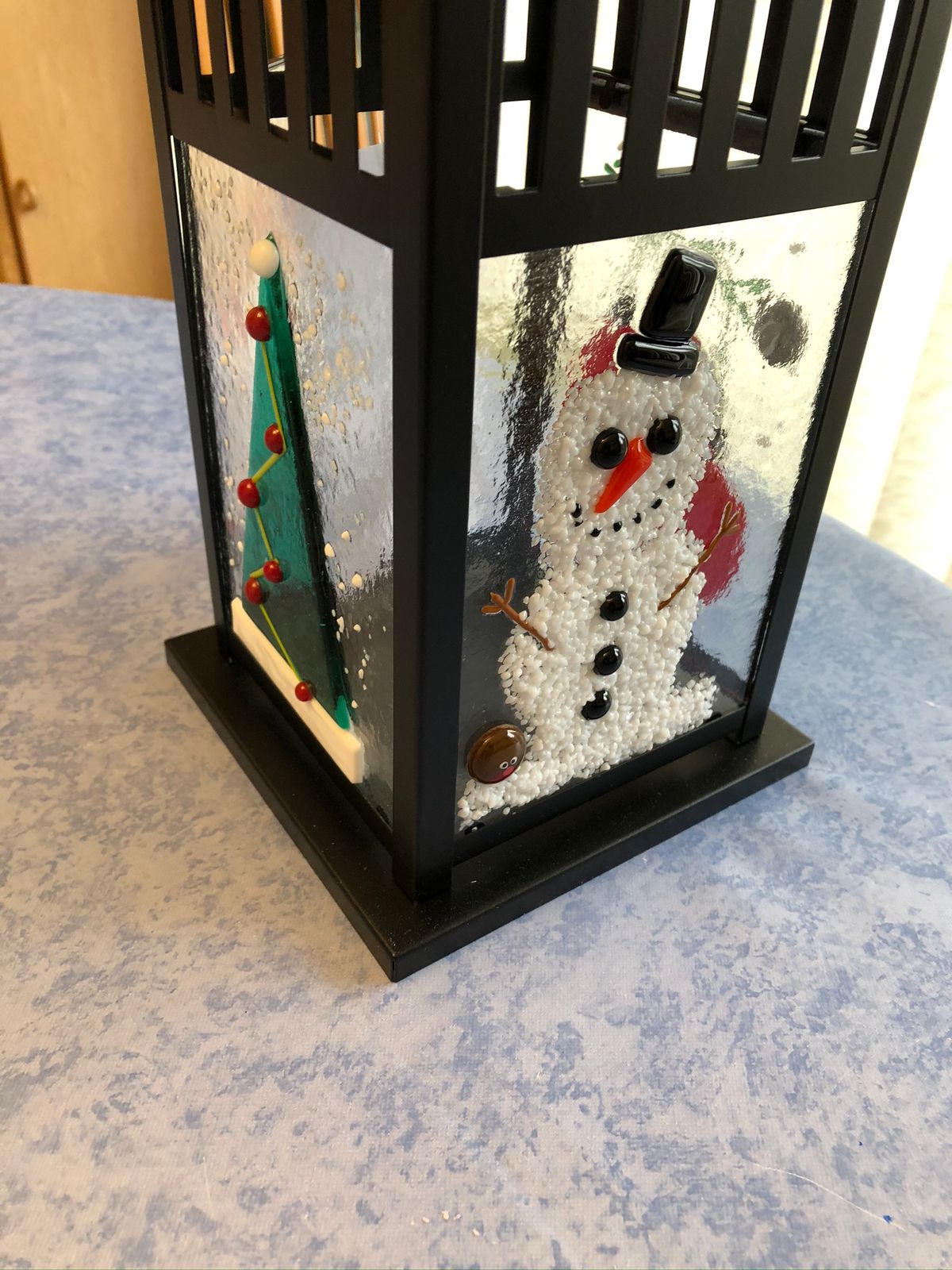 Christmas Lantern workshop in fused glass