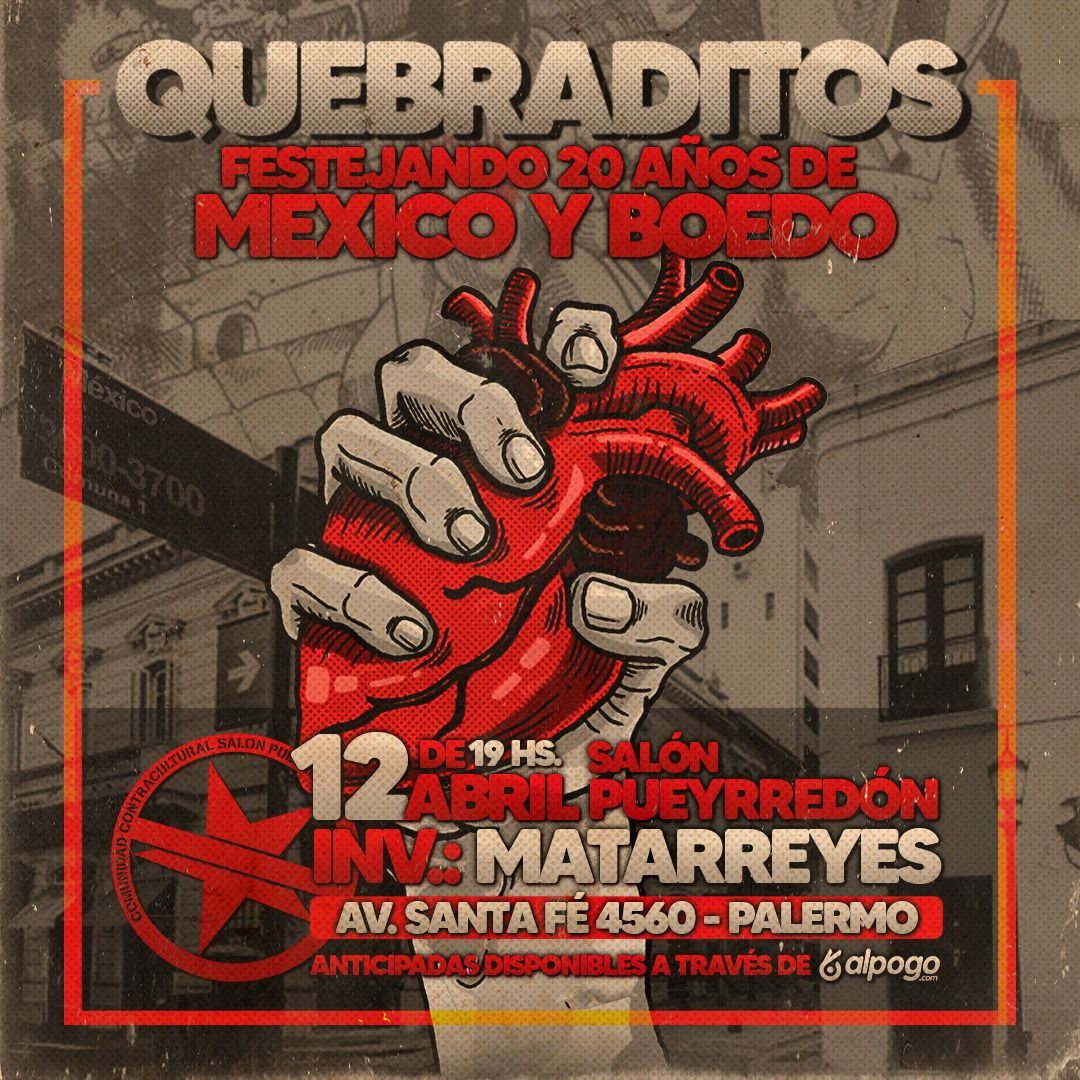 SAB 12\/4 \u2022 Quebraditos en Sal\u00f3n Pueyrred\u00f3n!