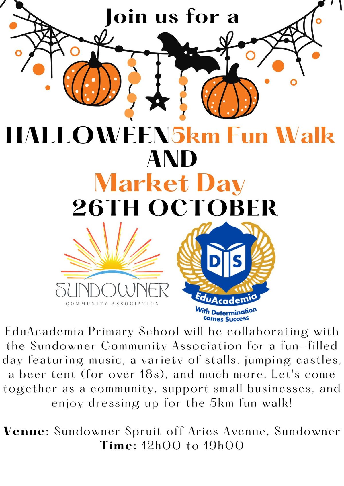 Sundowner Halloween Fun Walk and Market Day 