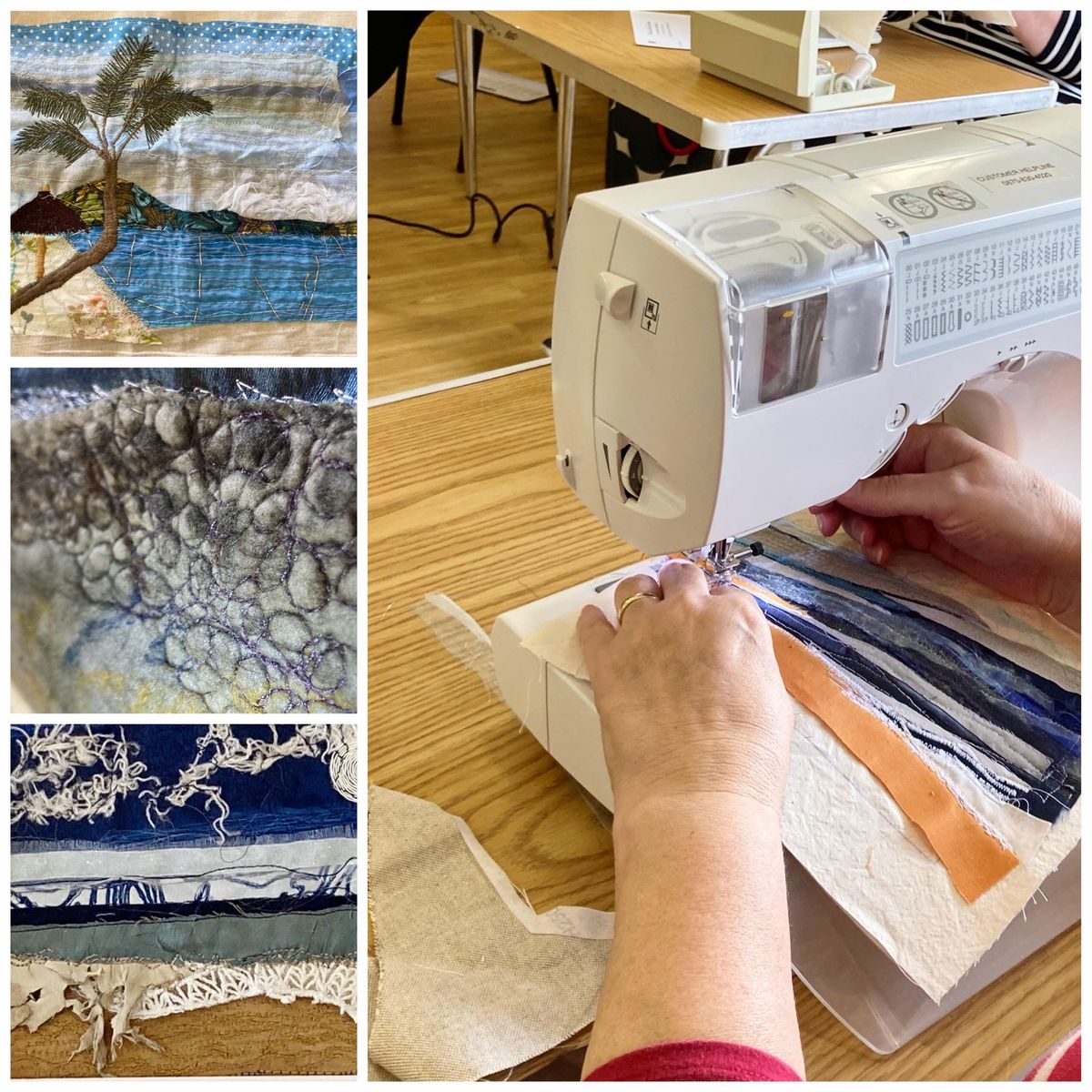 Freemotion Embroidery Workshop - A beginners introduction to Machine embroidery  