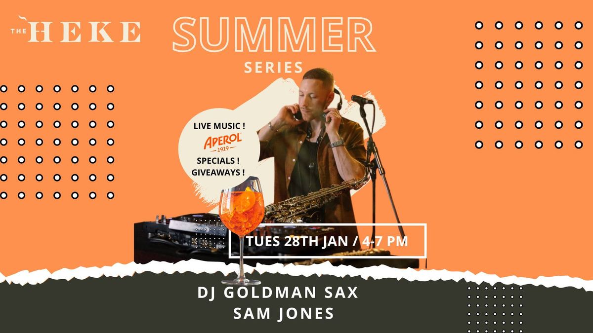 Aperol Arvo - DJ Goldman Sax - Sam Jones LIVE on Auckland Anniversary Eve \/\/ FREE ENTRY