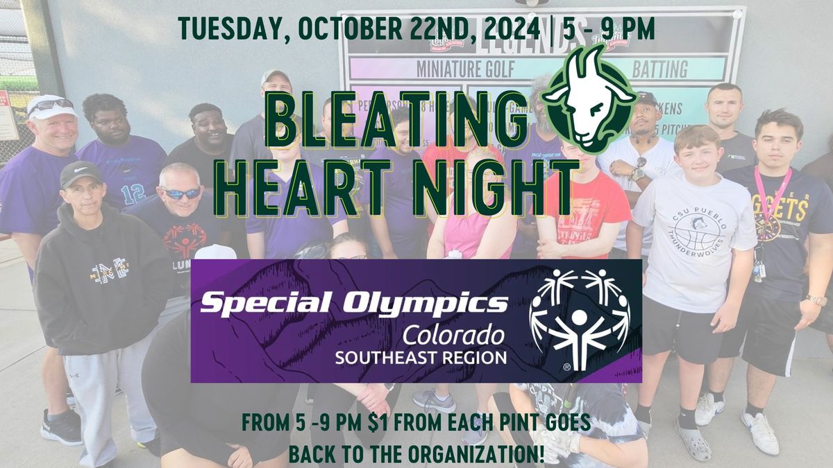 Bleating Heart Night: Special Olympics Colorado - Rocky Mountain Ninjas