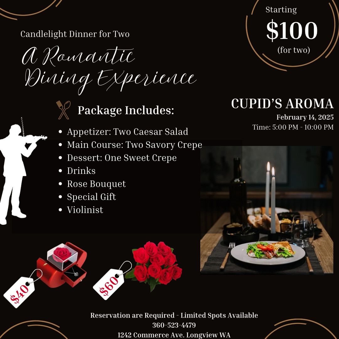 Romantic dinner with Cupid\u2019s Aroma