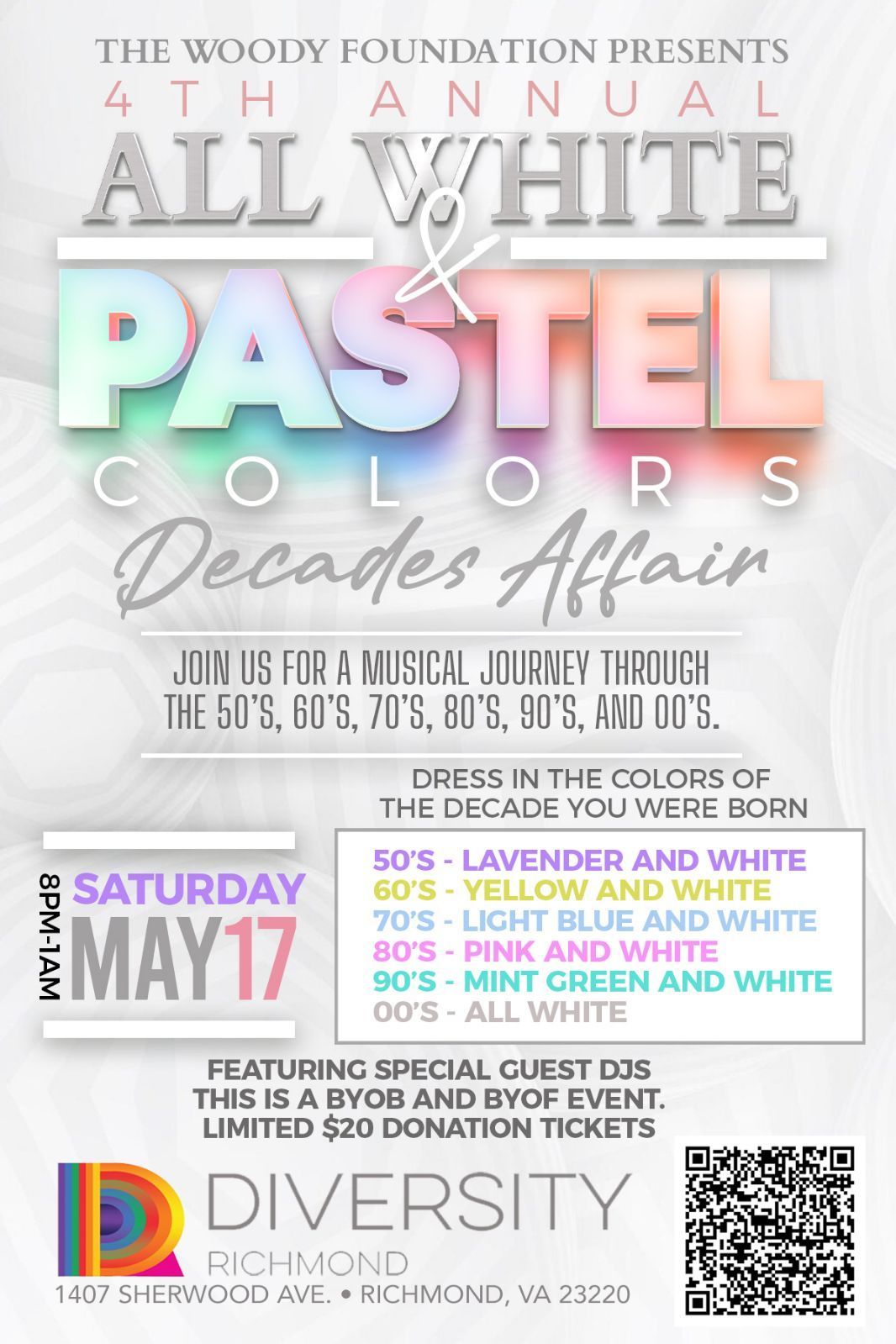 4th Annual All White and Pastel Colors 