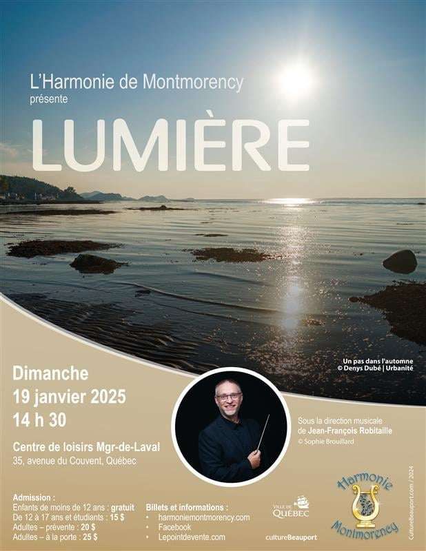 L'Harmonie de Montmorency pr\u00e9sente LUMI\u00c8RE - Concert