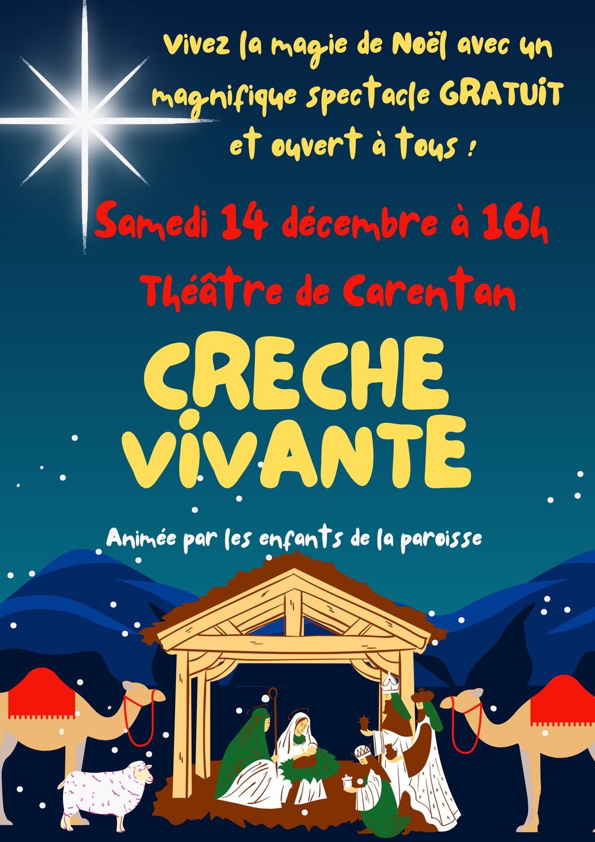 SPECTACLE CRECHE VIVANTE